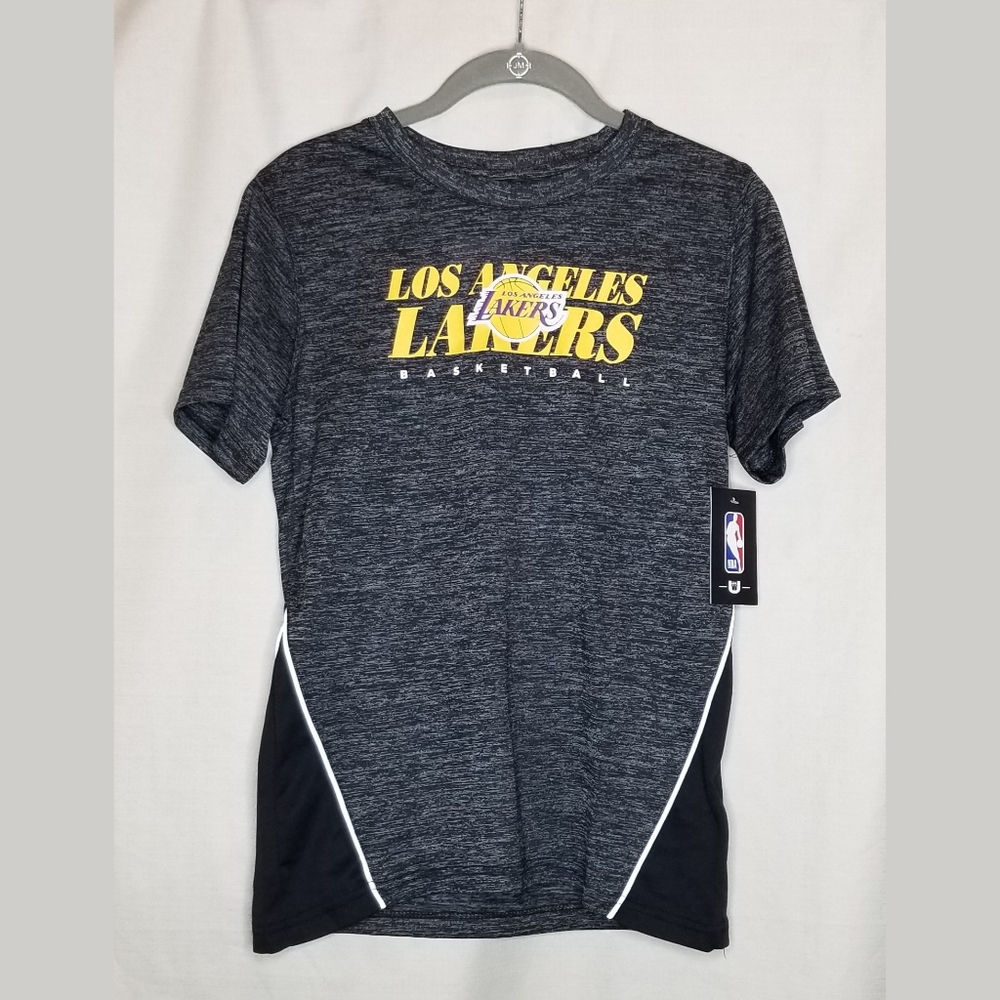 NWT Authentic Los Angeles Lakers gray t-shirt S
